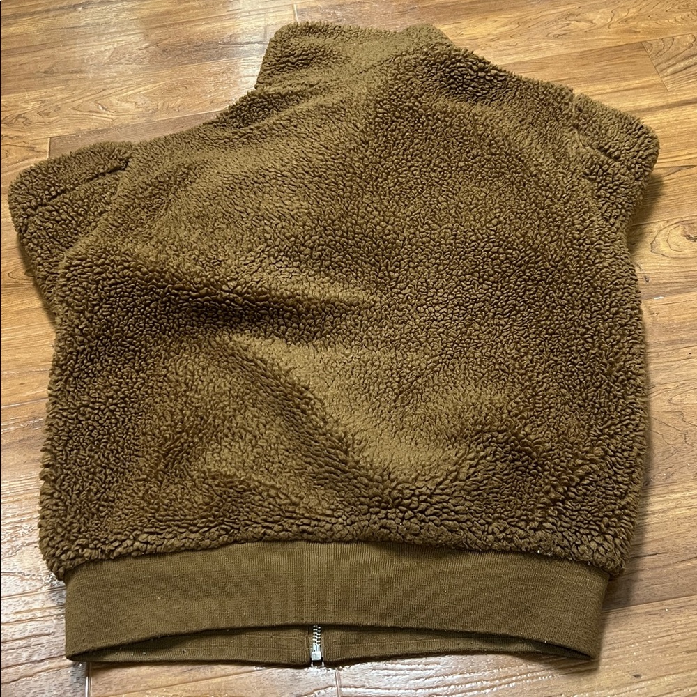 Wilfred Brown Sherpa Zip Jacket - Picture 6 of 7